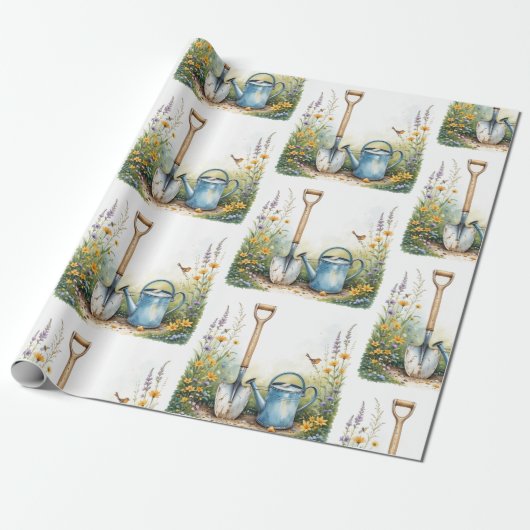 Tools für Wasserfarben Gartengarten Geschenkpapier (Ungerollt)