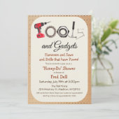 Tools & Gadgets Honey Do Dusche Einladung (Stehend Vorderseite)