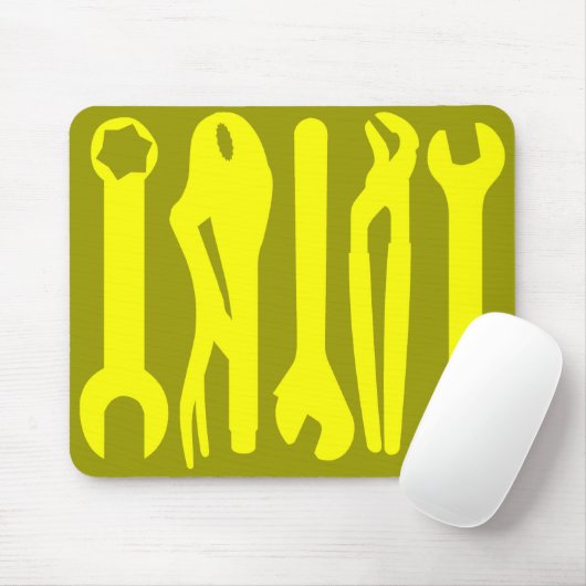 Tools - Gelbtöne Mousepad (Mit Mouse)
