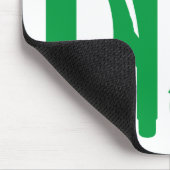 Tools - Green on White Mousepad (Ecke)