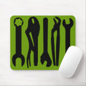 Tools - Grün Mousepad (Mit Mouse)