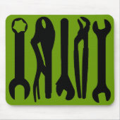 Tools - Grün Mousepad (Vorne)