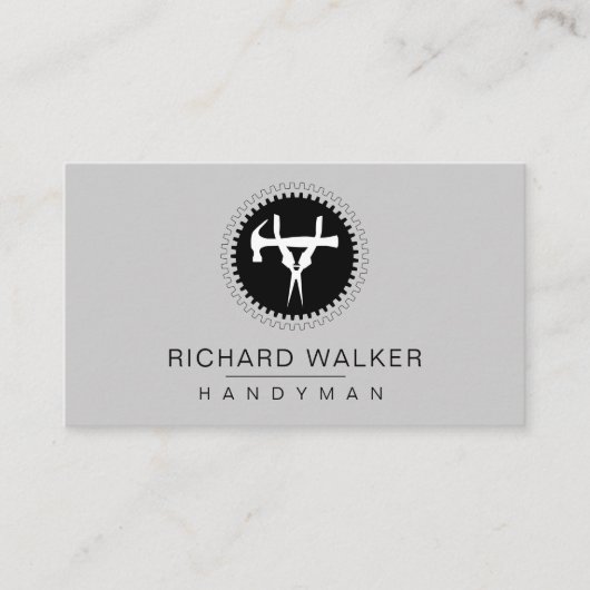 Tools Handyman Mechanic Auto Carpenter Industrie Visitenkarte (Vorderseite)
