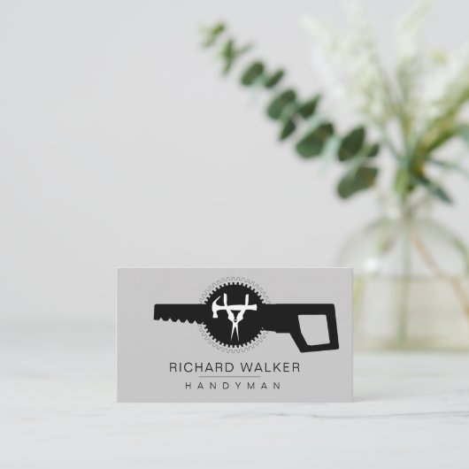 Tools Handyman Mechanic Auto Carpenter Industry Visitenkarte (Stehend Vorderseite)