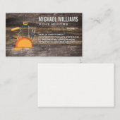 Tools Hard Hat | Holzkappen Visitenkarte (Vorne/Hinten)