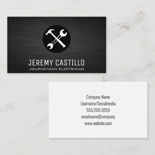 Tools | Hardwarebau Visitenkarte (Vorne/Hinten)