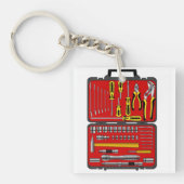 Tools in einem Toolbox Schlüsselanhänger (Vorderseite)