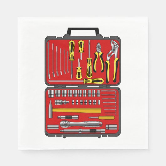Tools in einem Toolbox Serviette (Vorderseite)