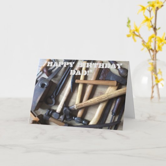 Tools meines Vaters Karte (Gelbe Blume)