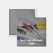 Tools mit lustiger Nachricht Magnet (Vorderseite/Rückseite)