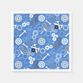 Tools Muster 01.b LBlue BG Serviette (Vorderseite)