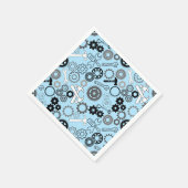 Tools Muster 01.b LBlue BG Serviette (Ecke)