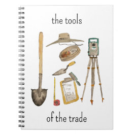 Tools of the Trade Archaeology Notebook Notizblock