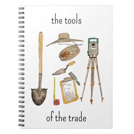 Tools of the Trade Archaeology Notebook Notizblock (Vorderseite)