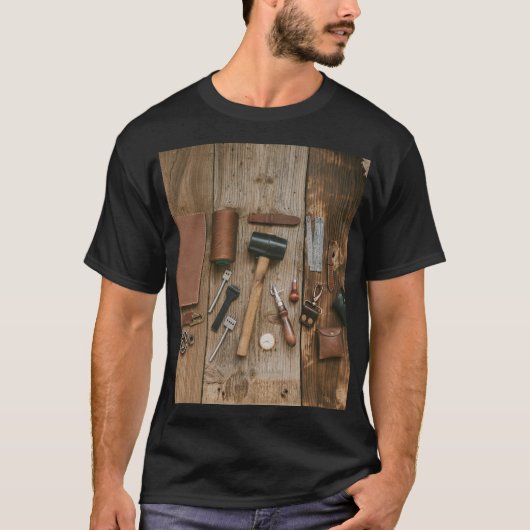Tools Picture Design – Crafted for the Makers T-Shirt (Vorderseite)