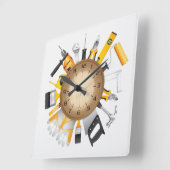 Tools Quadratische Wanduhr (Winkel)