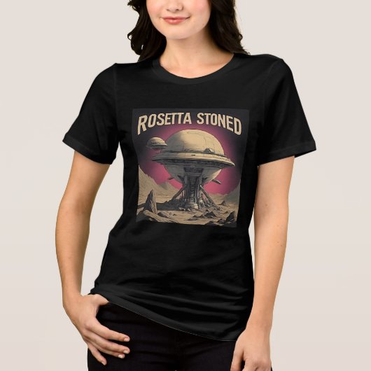 Tool's Rosetta Stoned - Retro Sci-Fi Comic Art Tri-Blend Shirt (Vorderseite)