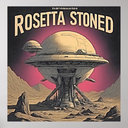 Tool's Rosetta Stoned - Retro Sci-Fi Vibes Poster (Vorne)