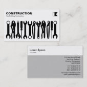 Tools - Schwarz auf Weiß Visitenkarte (Vorne/Hinten)