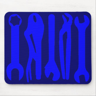 Tools - Shades of Blue Mousepad