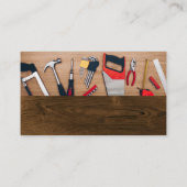 Tools und Ansicht | Holz Visitenkarte (Rückseite)