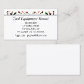 Tools und Ausrüstung Vermietung von maßgeschneider Visitenkarte (Vorne/Hinten)