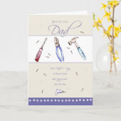 Tools Vatertag Card Karte (Gelbe Blume)