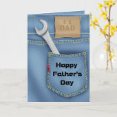 Tools Vatertag Grußkarte Karte (Gelbe Blume)