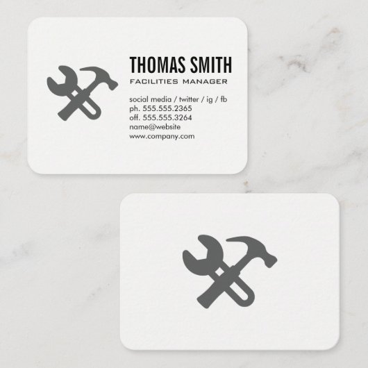 Tools Visitenkarte (Vorne/Hinten)