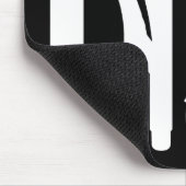 Tools - Weiß auf Schwarz Mousepad (Ecke)