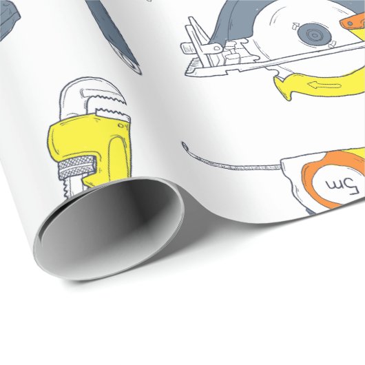 Tools Wrapper Geschenkpapier (Rolleneckpunkt)