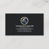 Tools zum Erstellen von Creative Gold Gebäude Visitenkarte (Rückseite)