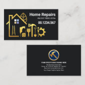 Tools zum Erstellen von Creative Gold Gebäude Visitenkarte (Vorne/Hinten)