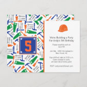 Tools zum Geburtstag Einladung für Bilder (Vorne/Hinten)