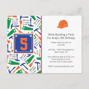 Tools zum Geburtstag Einladung für Bilder