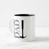 Tools zum Vater des Vaters Zweifarbige Tasse (Vorderseite Links)