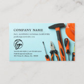 Toolset anpassen | Handyman Construction Themed Visitenkarte (Vorderseite)