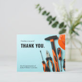 Toolset anpassen | Minimaler Dank Dankeskarte (Stehend Vorderseite)