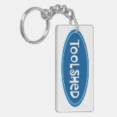 "Toolshed" Schlüsselanhänger (Vorderseite links)