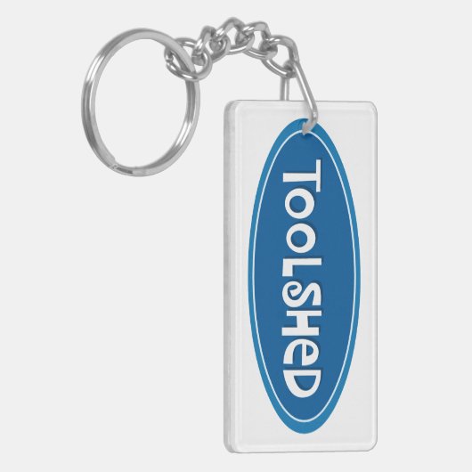 "Toolshed" Schlüsselanhänger (Vorderseite links)