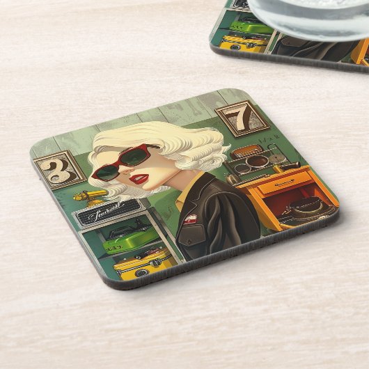 ToolTimeBlonde Getränkeuntersetzer (Linke Seite)