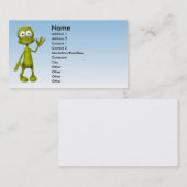 Toon-alien-Geschäfts-Karte Visitenkarte (Vorne/Hinten)