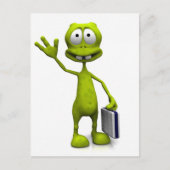 Toon Alien Postkarte (Vorderseite)