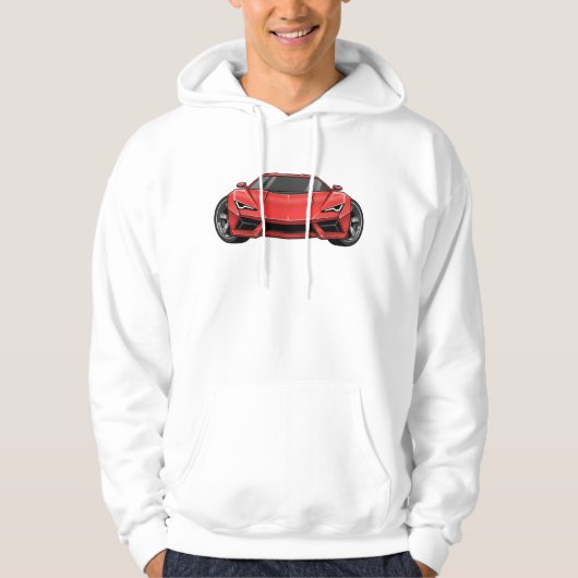 Toon-Autostil Hoodie (Vorderseite)