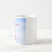 Toon Baby Cupid Flug mit Bow und Arrow Kaffeetasse (Mittel)