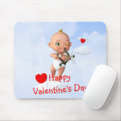 Toon Baby Cupid Flug mit Bow und Arrow Mousepad (Mit Mouse)