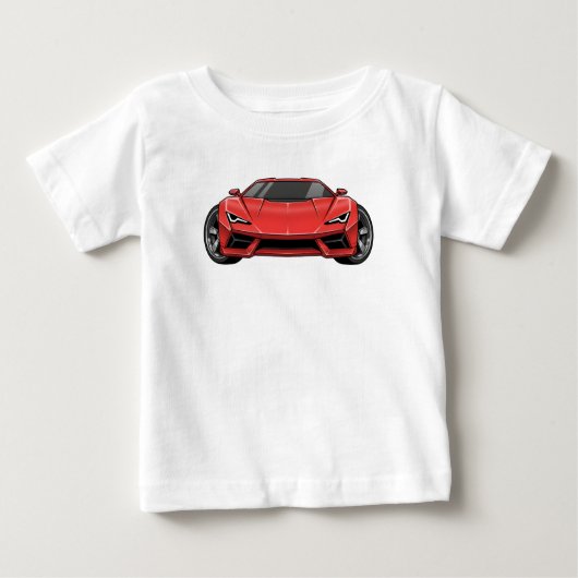 Toon Car Style Baby T-shirt (Vorderseite)