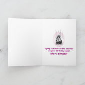 Toon-Drachegeburtstagskarte Karte (Innenseite)