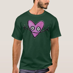 Toon Heart Happy Pink Heart T-Shirt