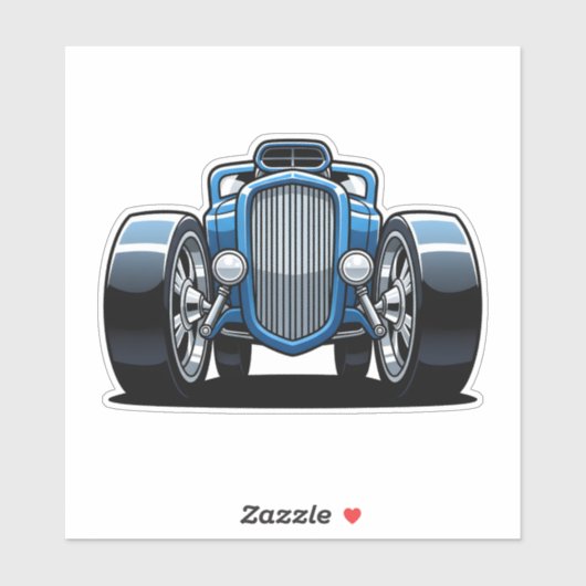 Toon Hotrod Art Aufkleber (Blatt)